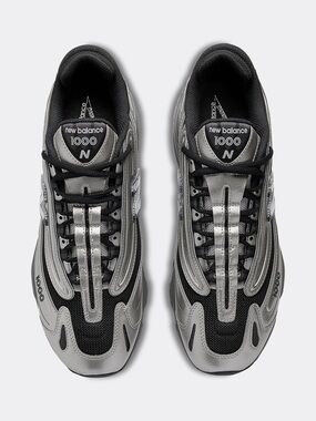 🆕 New Balance 1000 M1000EGR Black Metallic Chrome Silver Women 10.5